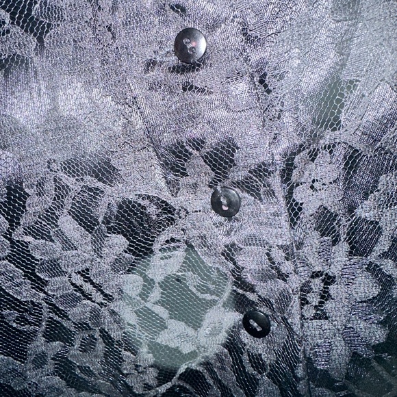 Gunne Sax Black Lace Top Size 7  or S - Picture 2 of 15